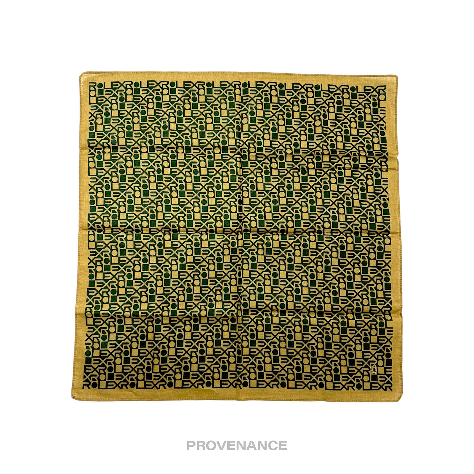 Rolex Handkerchief  Monogram Crown Green Gold